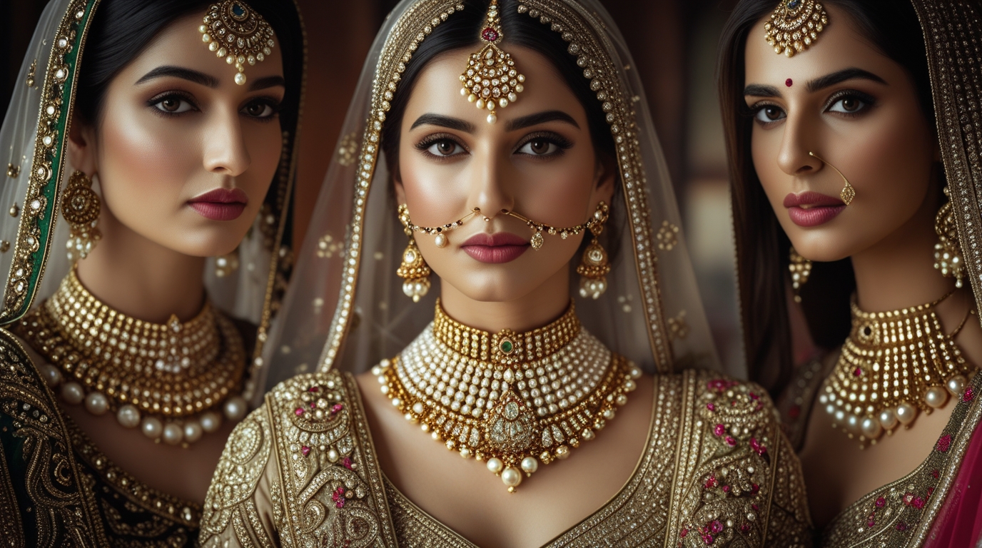 Leonardo_Phoenix_10_Closeup_bridal_portrait_of_three_Pakistani_3